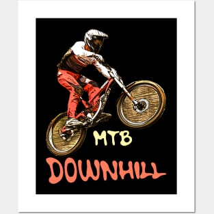 vtt mtb downhill Posters and Art